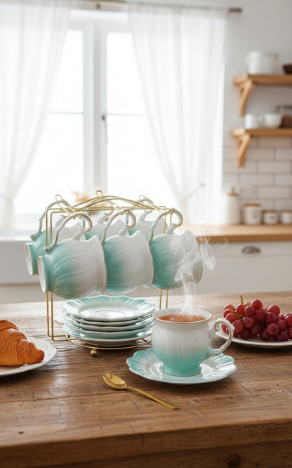 Bone Cup And Saucer Set