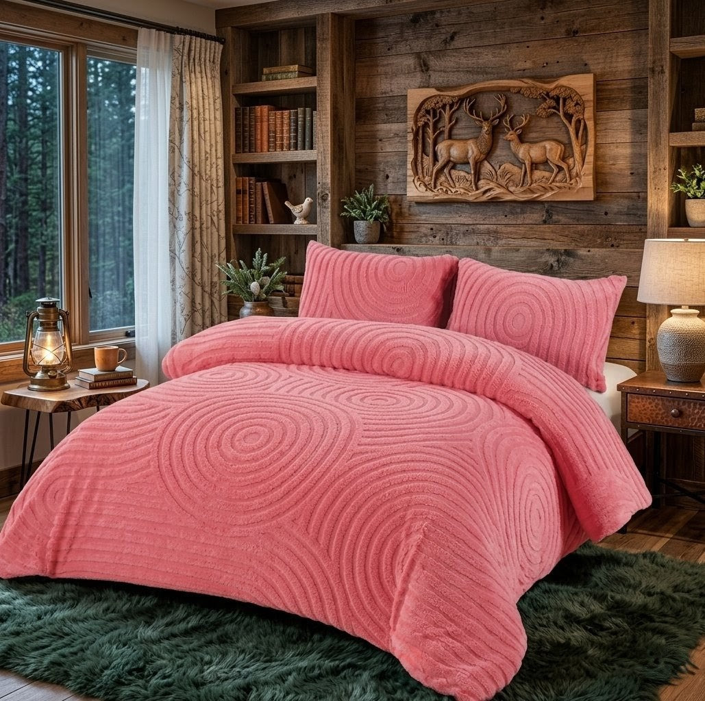 Warm Woolen Duvet Set 6×7ft with Bedsheet and Pillowcases