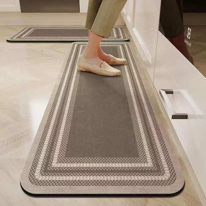 Rubber Bottom Anti Slip Kitchen Mats 2pcs Set