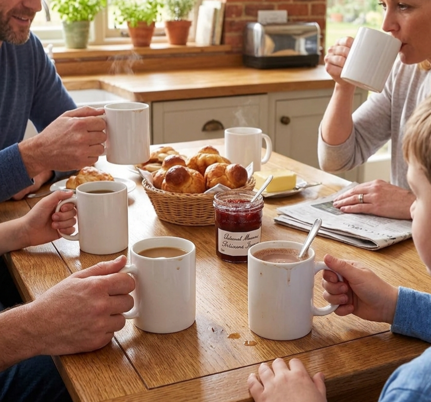 6-Piece Porcelain Mug Set – 380 ml