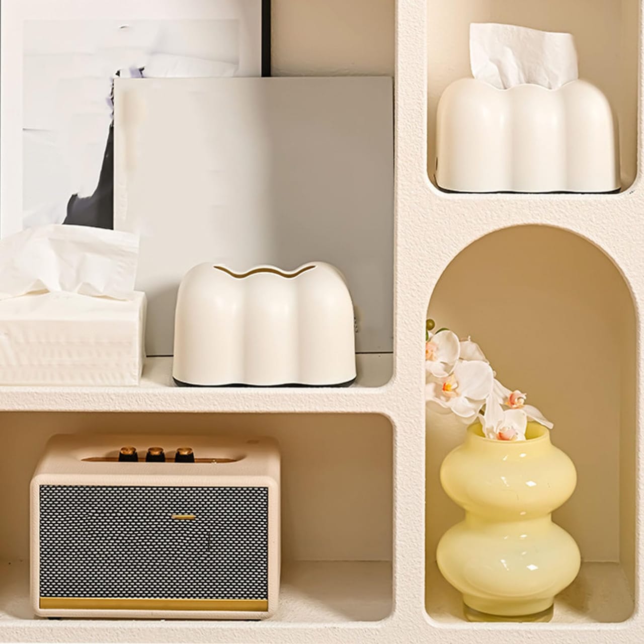 Unique Clouds Tissue Storage Box