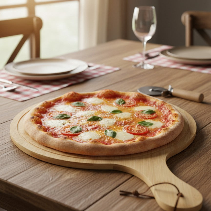 Bamboo Pizza Board Plate in Two Sizes