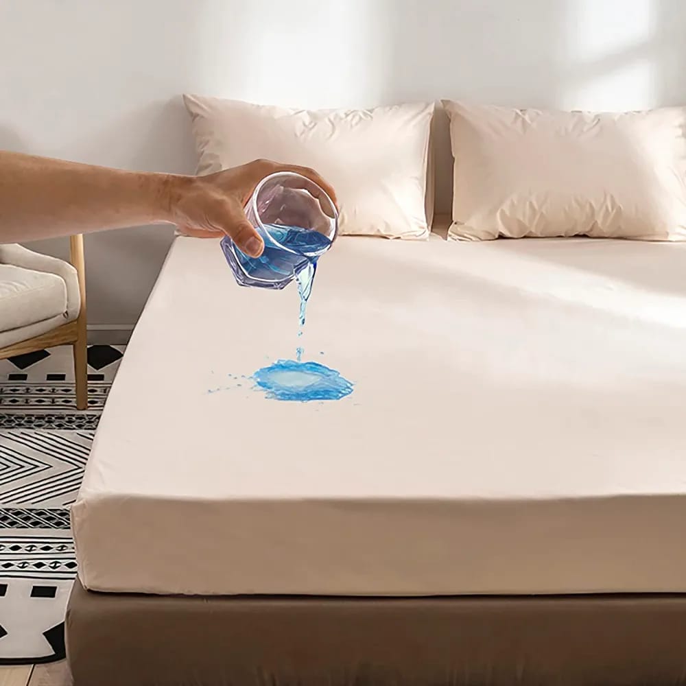 Waterproof Fitted Sheet & Bamboo Mattress Protector Bed Cover