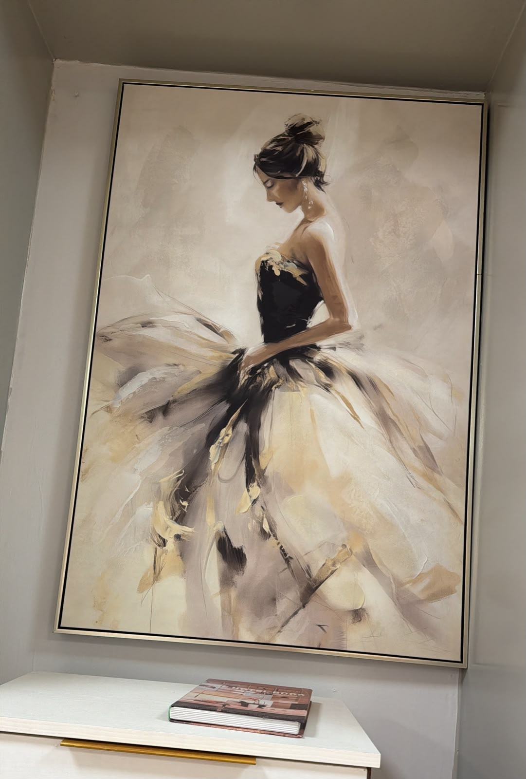 Lady Printed Oil Painting + Frame (80 × 120 × 3.5 cm)