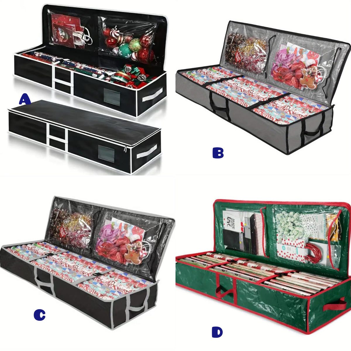Artificial Christmas Tree Storage Bag Waterproof Holiday Organiser 105*35*16cm(L*W*H)