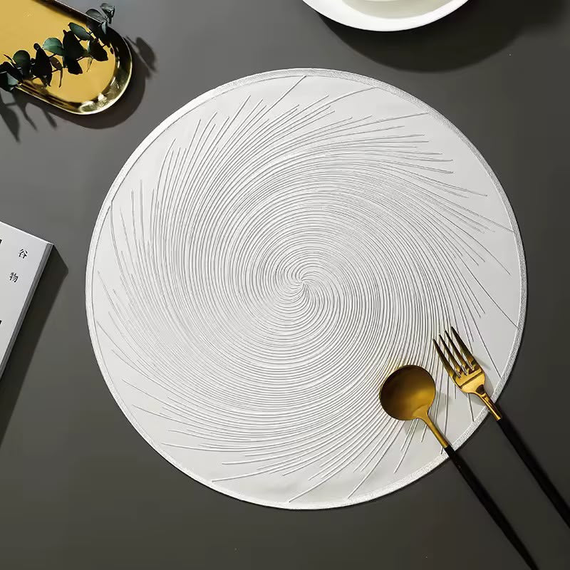 6Pc Swirl PVC Placemat Set