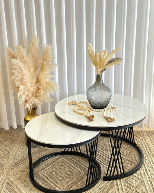 2in1 Marble Nesting tables.