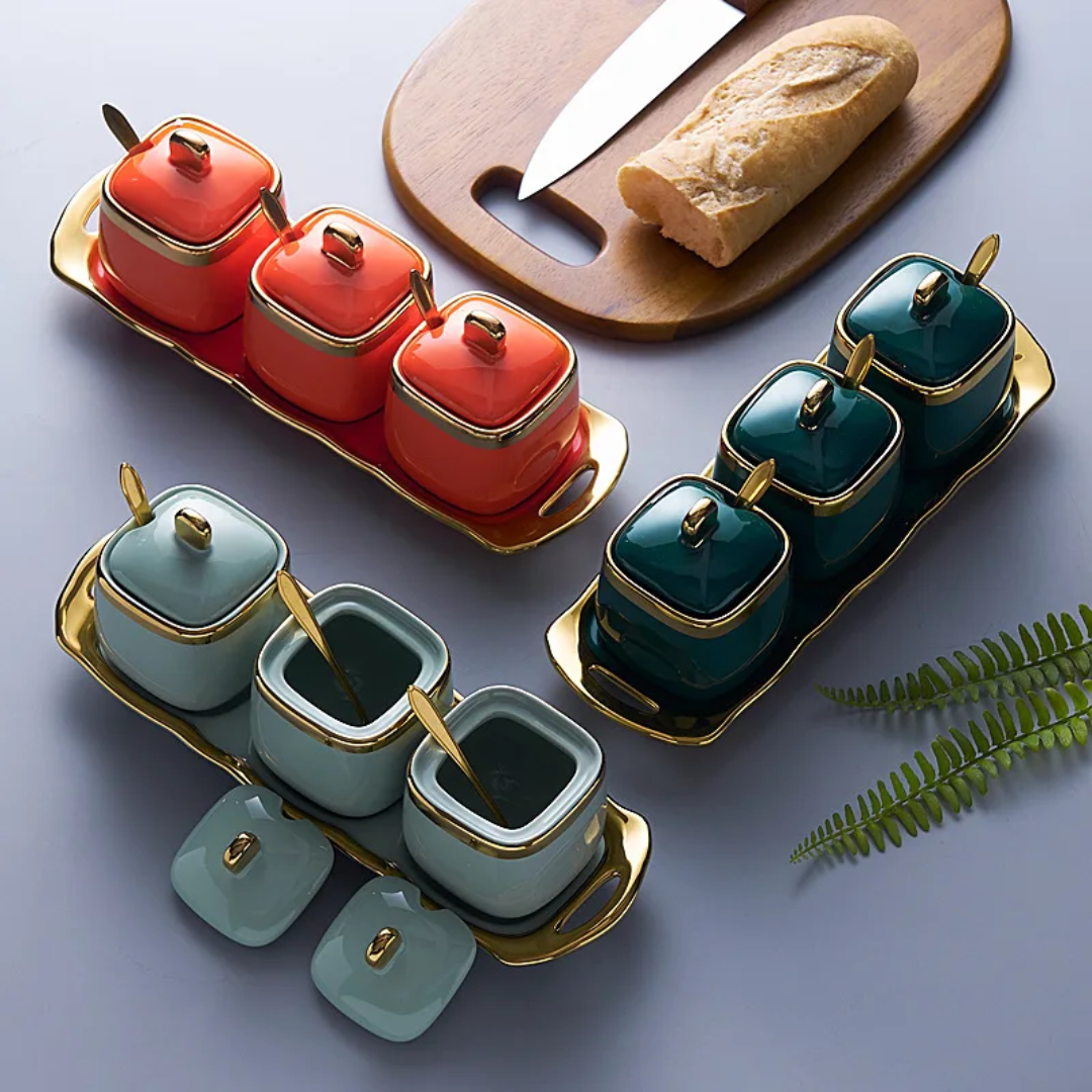 Square Ceramic Canisters