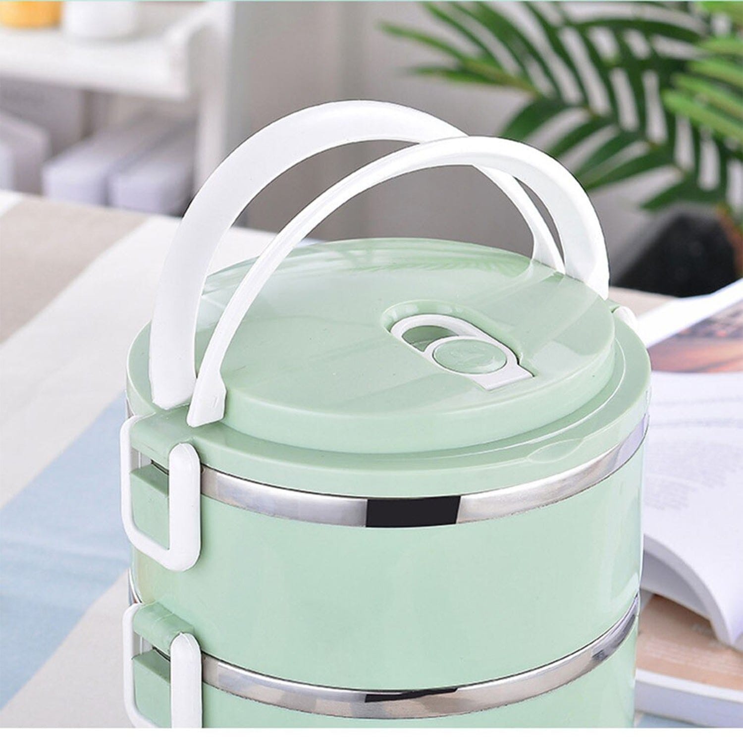 2-Layer Portable Food Warmer Lunch Box