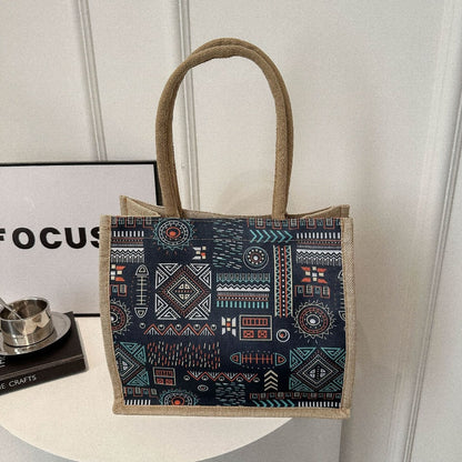 Geometric Print Pattern Tote Bag