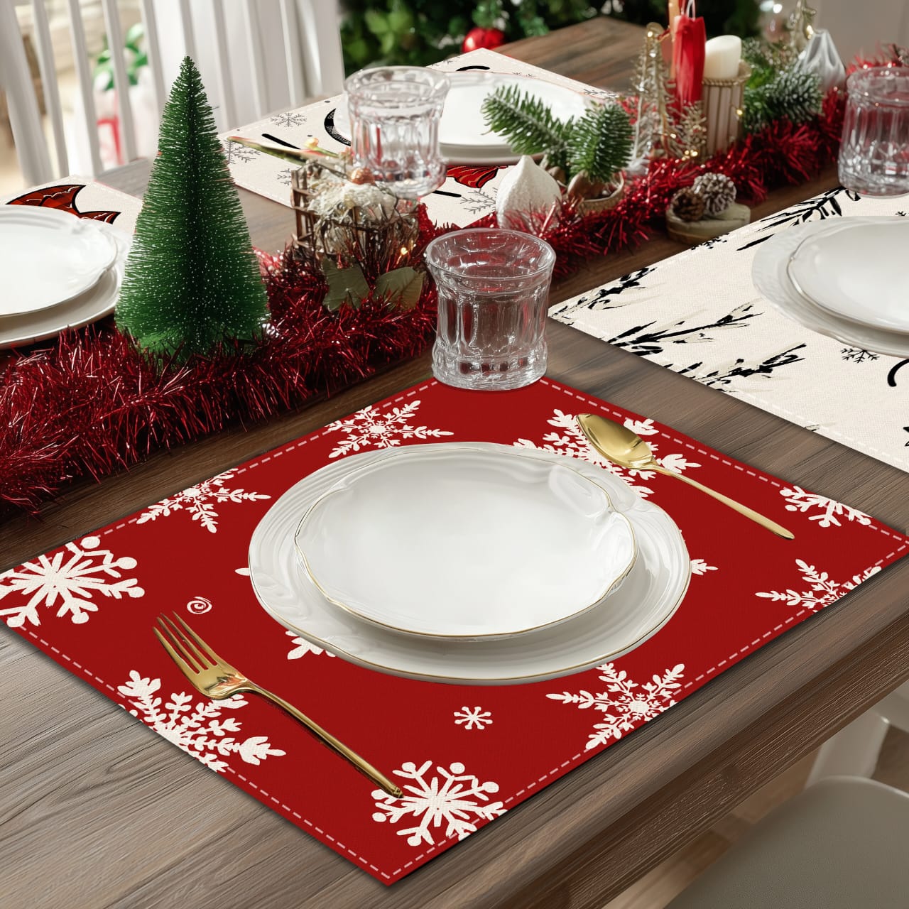 1Pc Christmas Dining Table Placemat