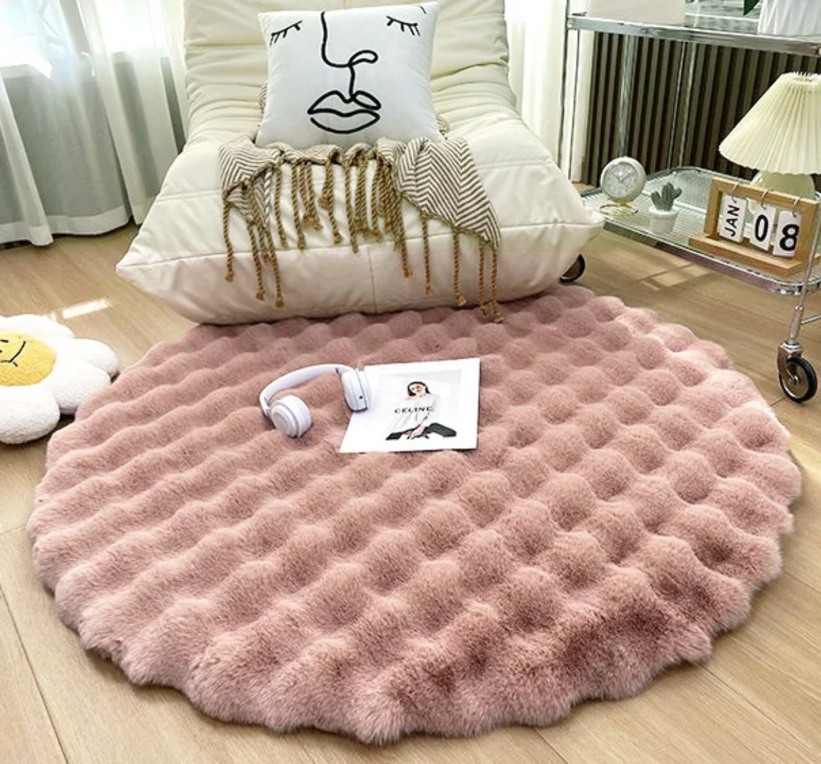 Fluffy Round Plush Rugs