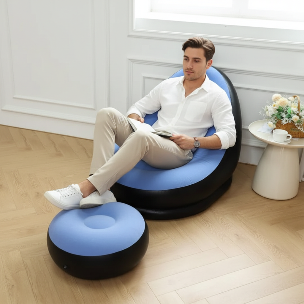 Inflatable Lazy Sofa With Footrest