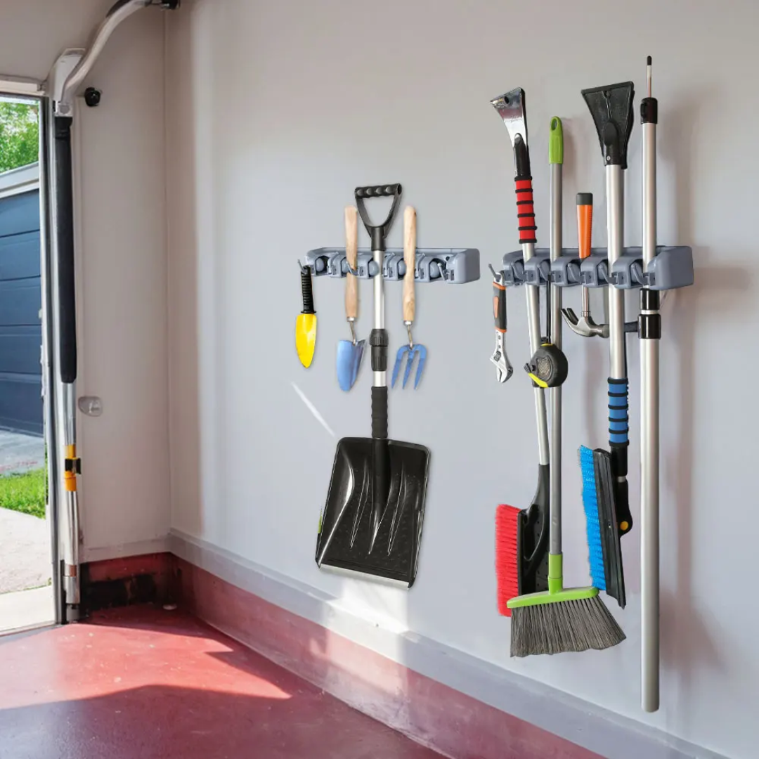 Broom & Mop Holder Organizer