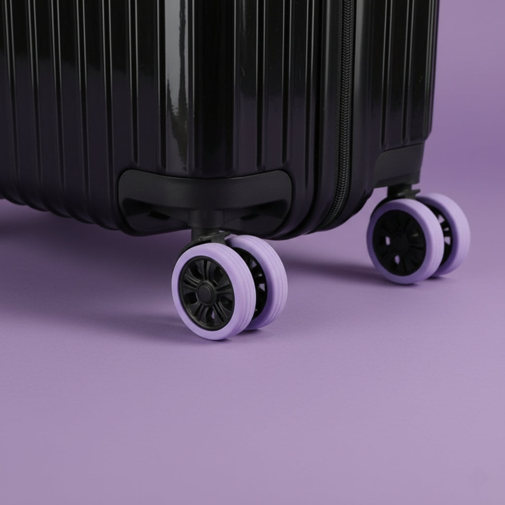 8Pcs Silicone Luggage Wheel Covers Shockproof