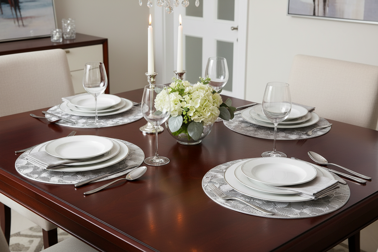 6 Piece PVC Table Mats Set