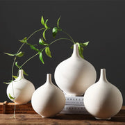 Nordic Round Porcelain Flower Vase