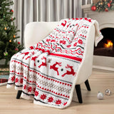 Navidad Christmas Reindeer Throw Blanket
