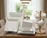 24pcs Ceramic Double Square Dinner Set