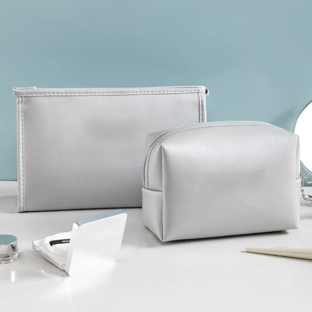 5Pcs Leather Travel Cosmetic Bags