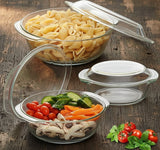 Borosilicate 3pcs Glass Casserole With Lid