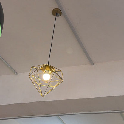 Diamond Gold Cage Pendant Lamp – PL 8062-GO