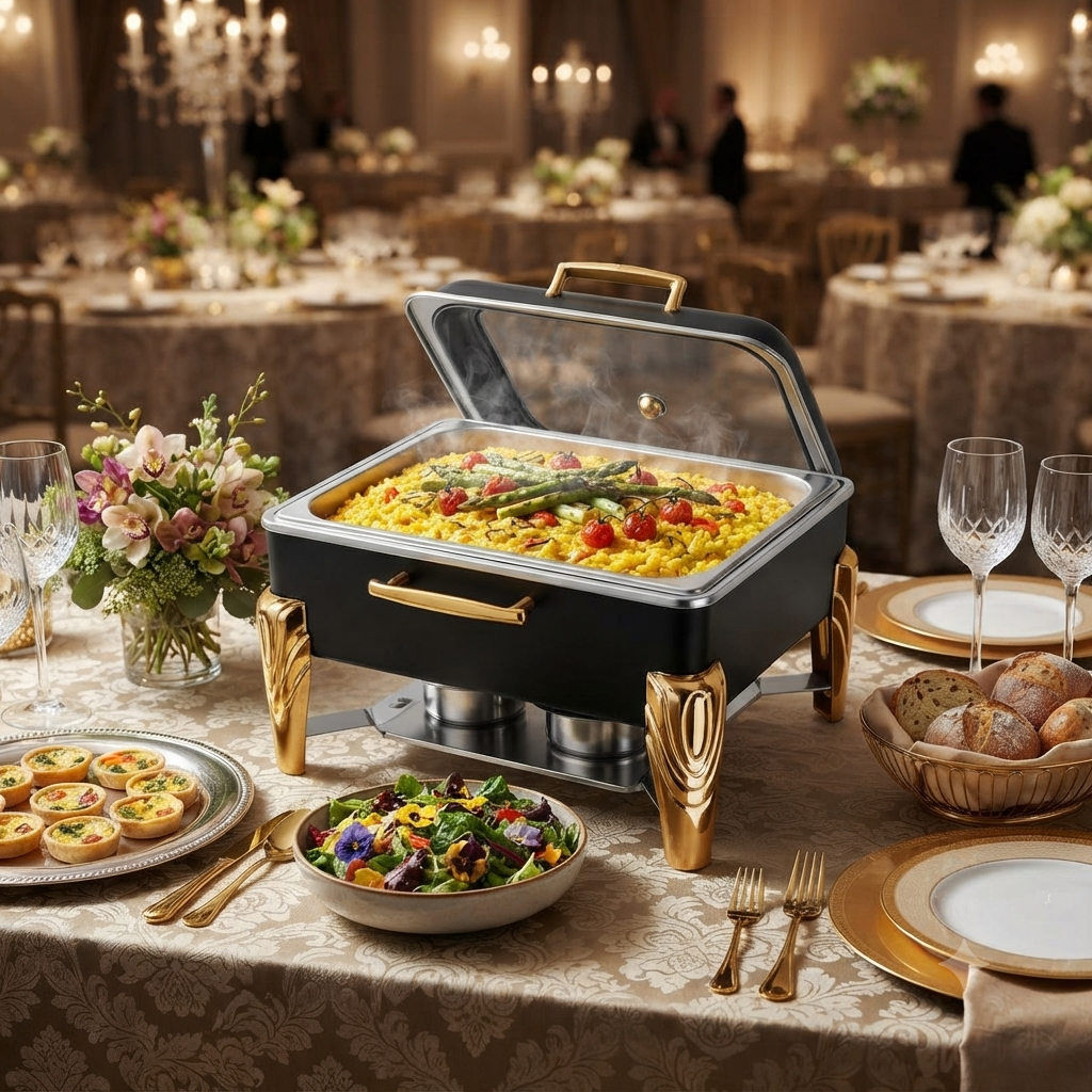6L Hydraulic Stainless Steel Chafing Dish