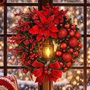 35cm Christmas Wreath With Lamp