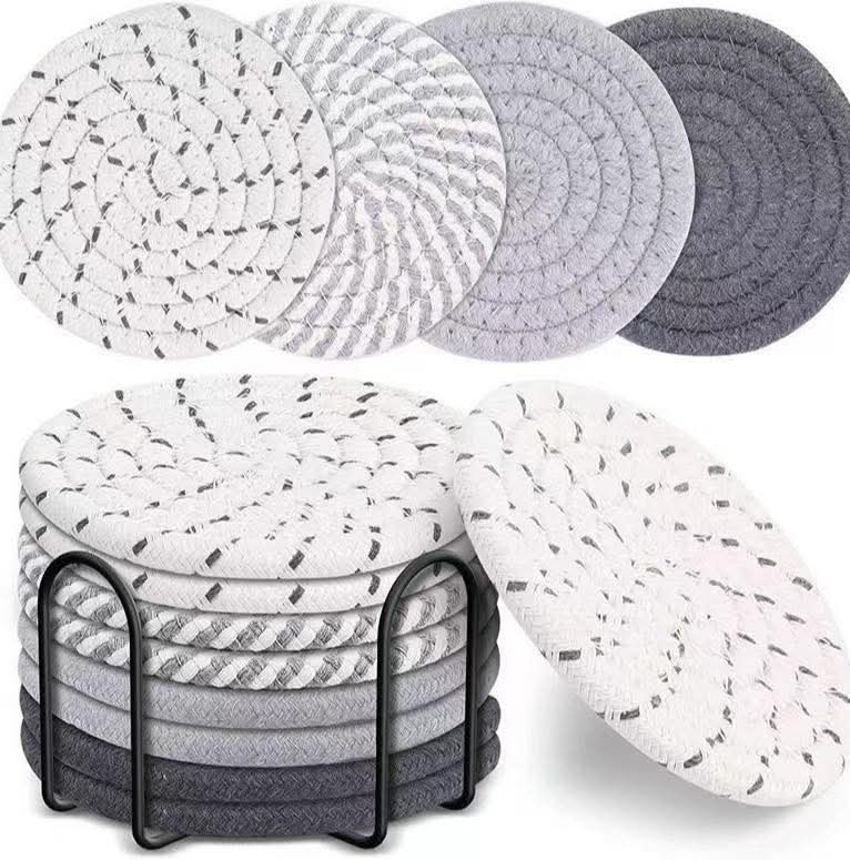 8pcs Rattan Coasters