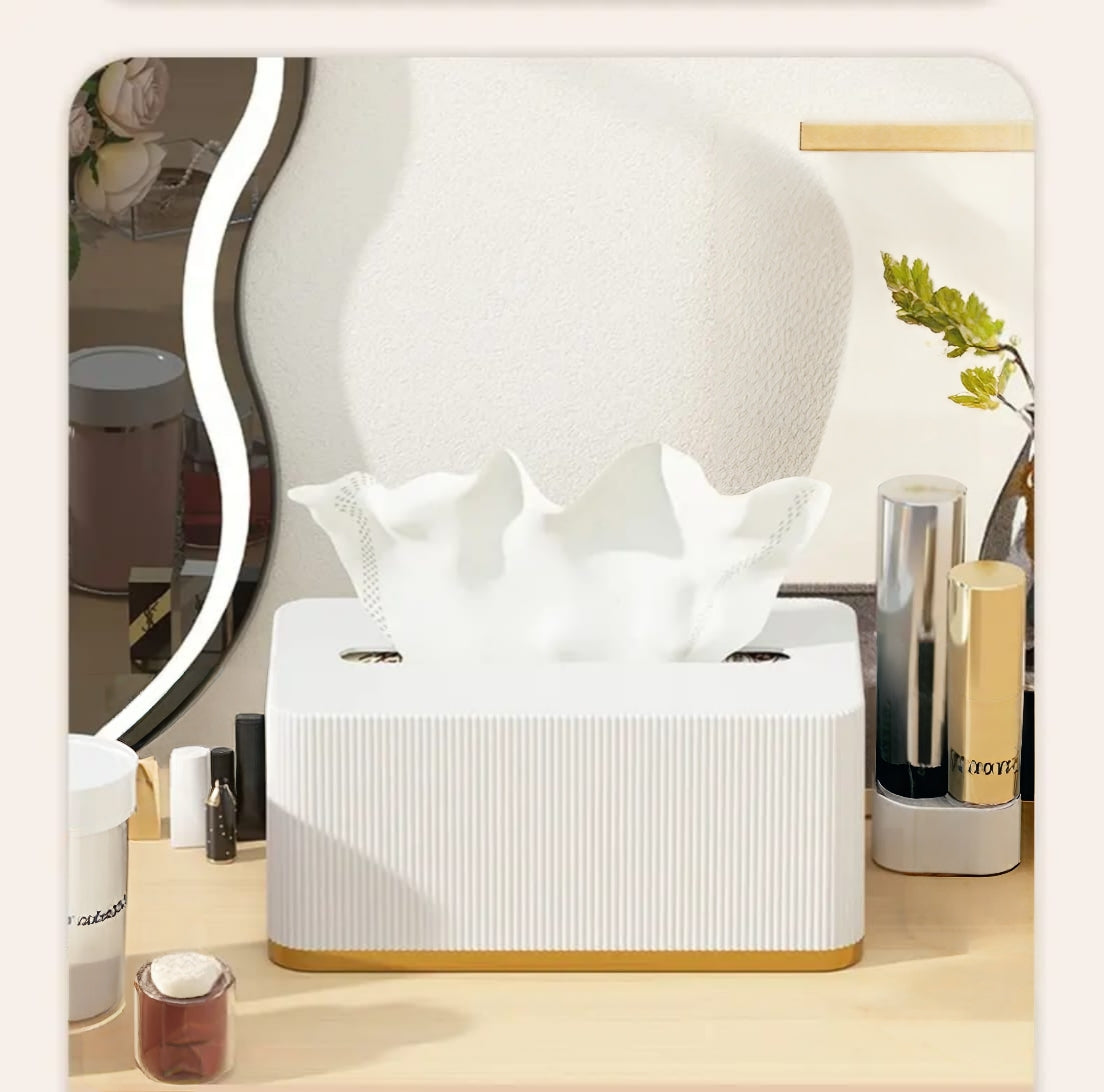 Serviette Holder With Gold Rim