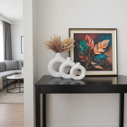 3 Piece Minimalist Art Table Top Vase Set