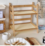 2 tier Wooden Storage Shelf