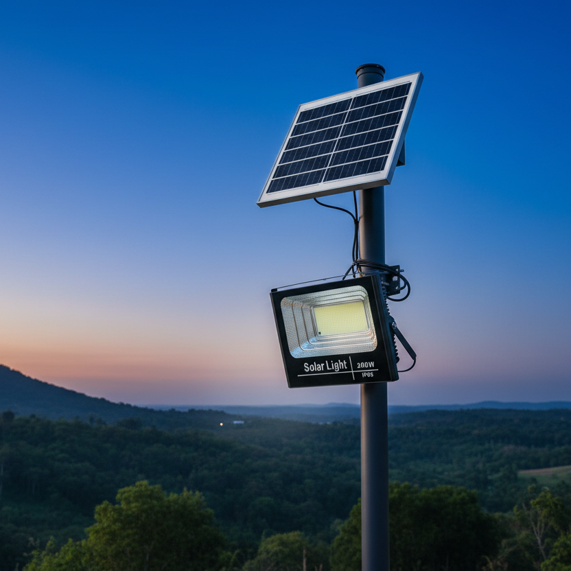 200Watts Solar Powered Floodlight
