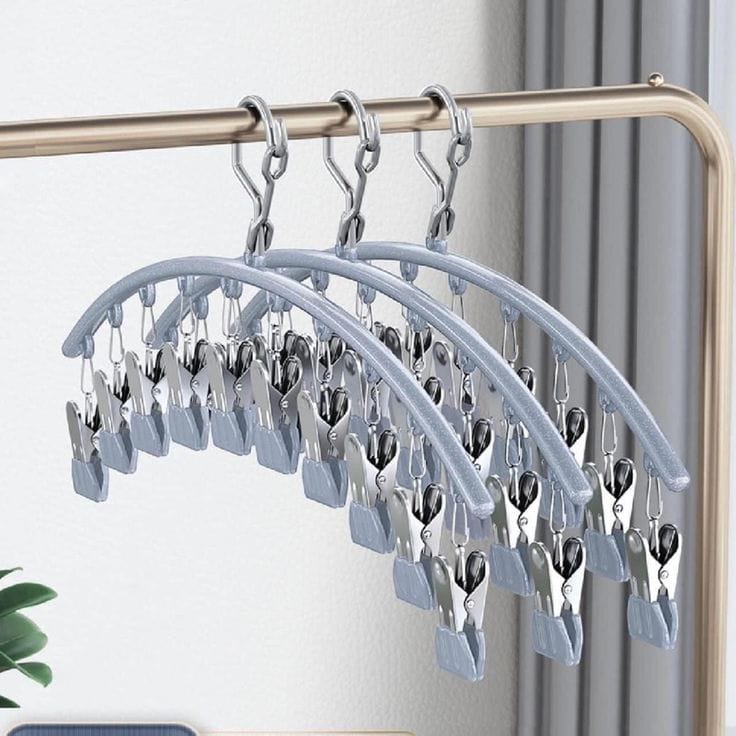 10pegs Stainless Steal Clothes Dry hangers