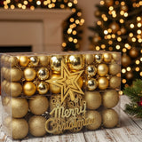 102pcs Christmas Balls Ornaments