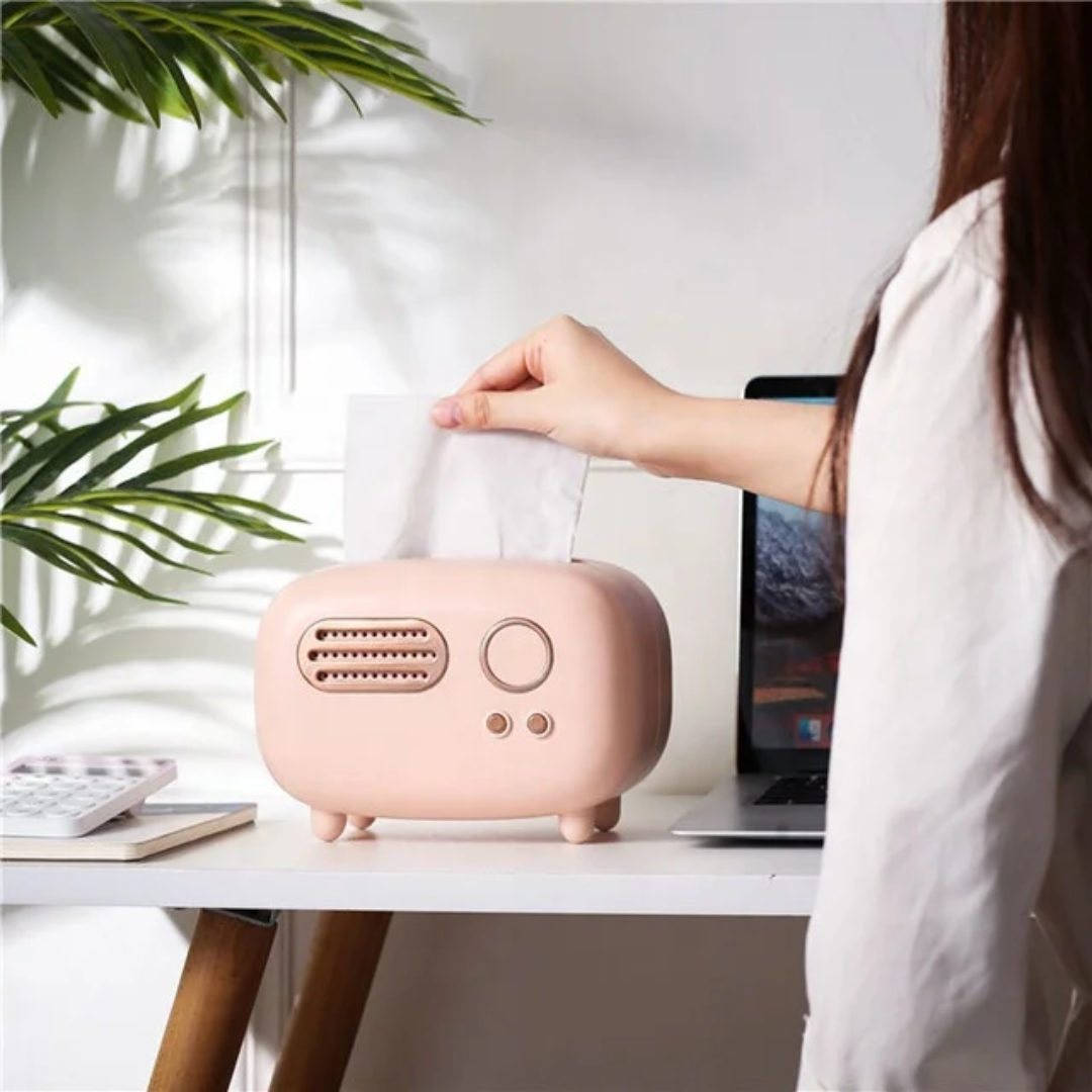 Radio-Inspired Tissue/Serviette Holder