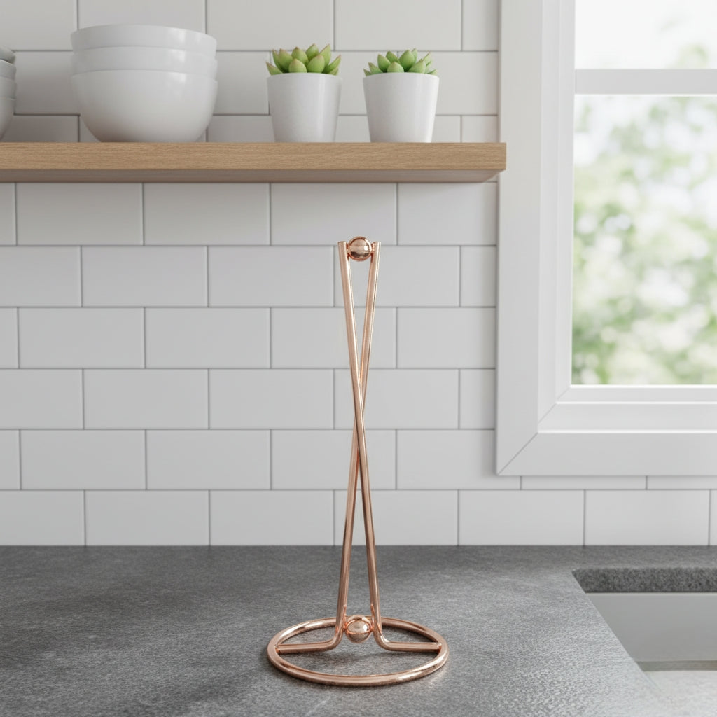 Vertical Iron Paper Towel Holder