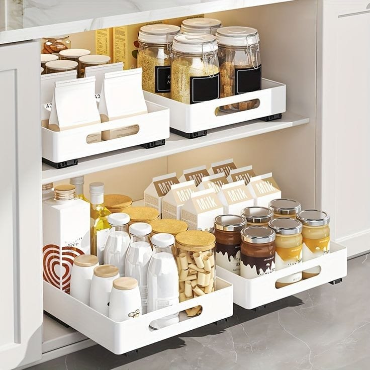 Pull Out Cabinet Drawer Organizer