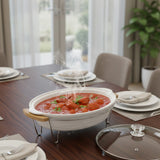 3Pcs Food Warmers With Steel