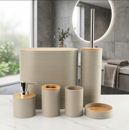 6 Piece Bathroom Accessories Set
