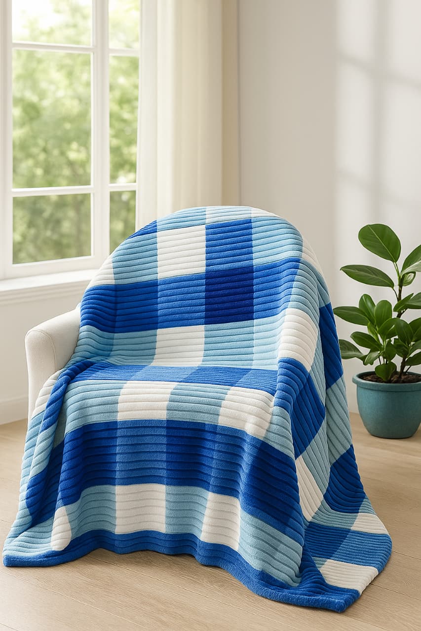 Ribbed Velvet Fleece Blankets