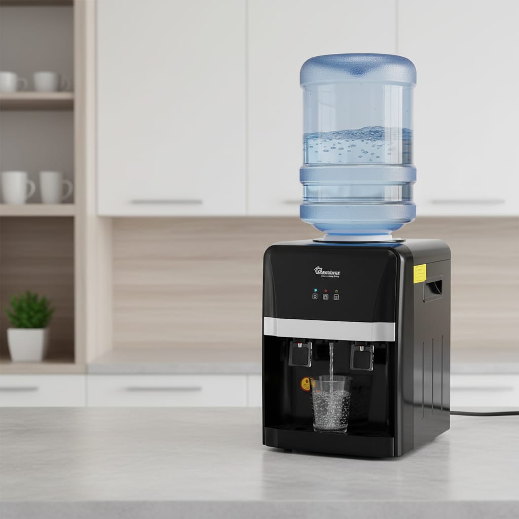 Ramtons Hot and Normal Table Top Water Dispenser Black – RM/776