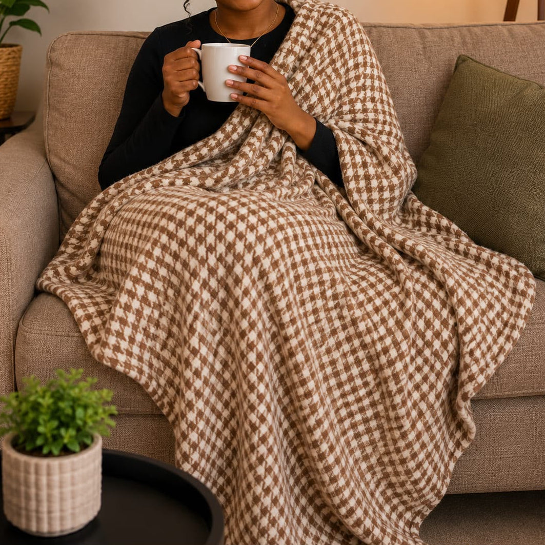 Textured Fleece Blanket 200 × 230 cm