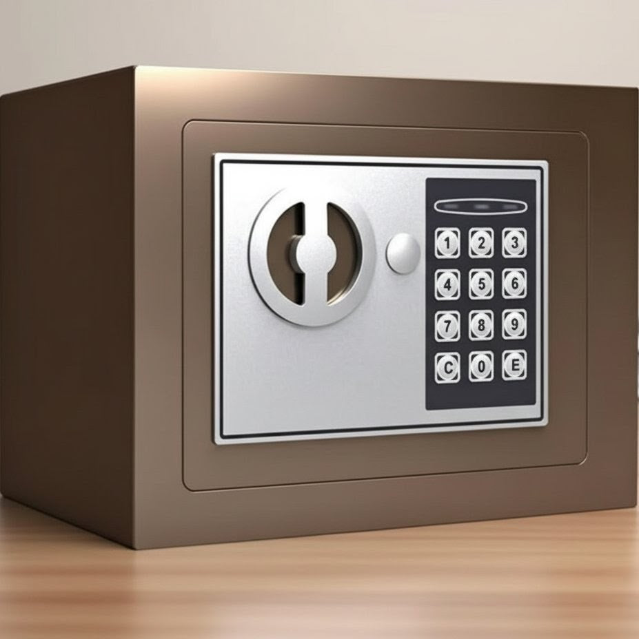 Mini Safe Box With Key And Password Lock