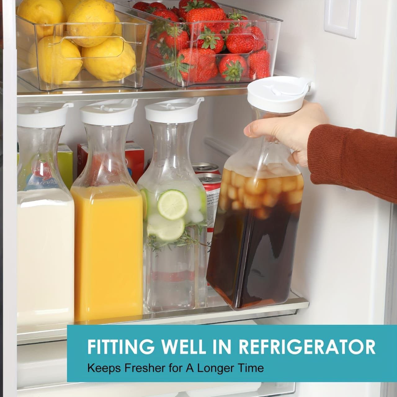 Multipurpose Square Pitcher Jars