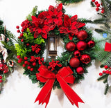 Christmas Wreath With Lamp