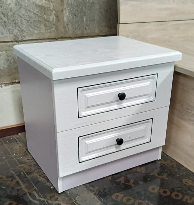 2 Drawer Wooden Bedside Table