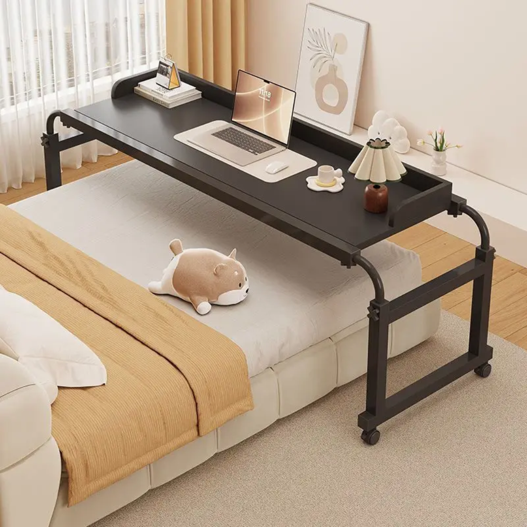 Adjustable Over-Bed Laptop Desk with Wheels