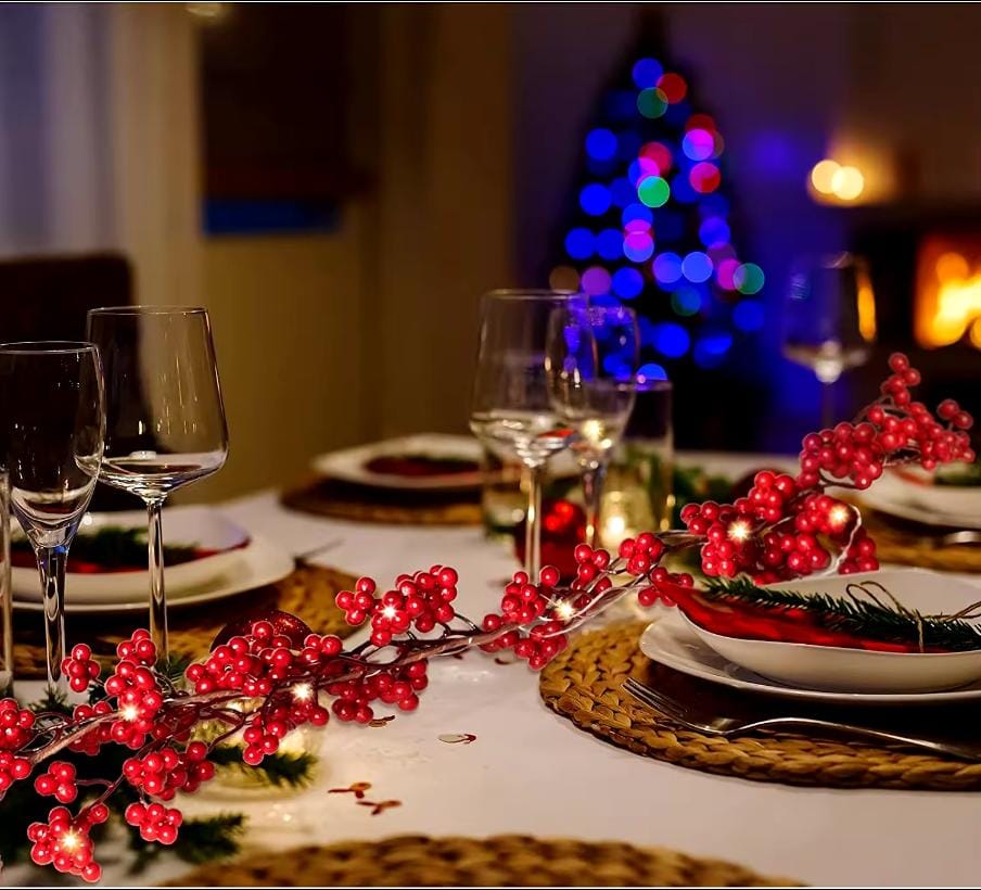 Ted Berry Christmas Garland With Lights 1.8m