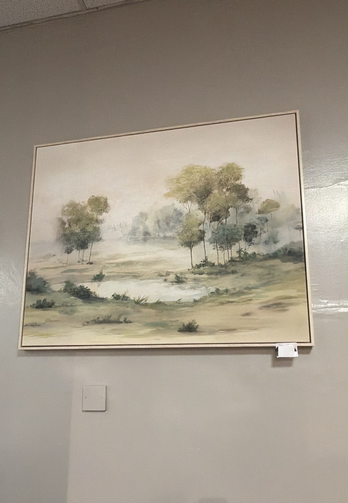 Trees Oil Painting With Frame